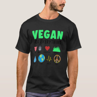 Camiseta Vegan For Everything Organic Food Herbivore Veggie