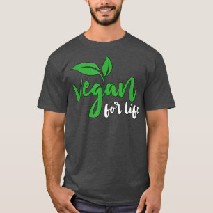 Camiseta Vegan For Life Plantas vegetarianas