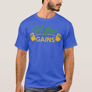 Camiseta Vegan Gains Coma Verduras Y Frutas Vegetarianas