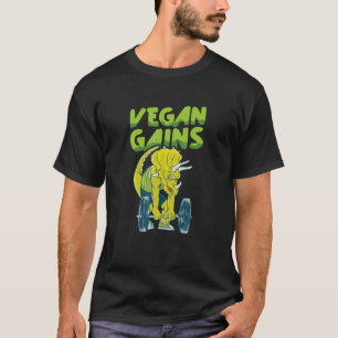 Camiseta Vegan Gains Vegetable Vegetarian Plant Vegan