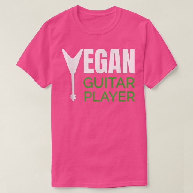 Camiseta Vegan Guitar Player 3000 (Diseño del anverso)