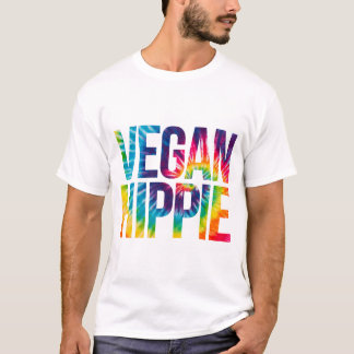Camiseta Vegan Hippie Tie Dye Funny Hippie Vegan