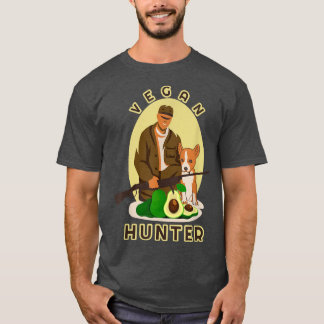 Camiseta Vegan Hunter Vegetarian puede cazar meme gracioso