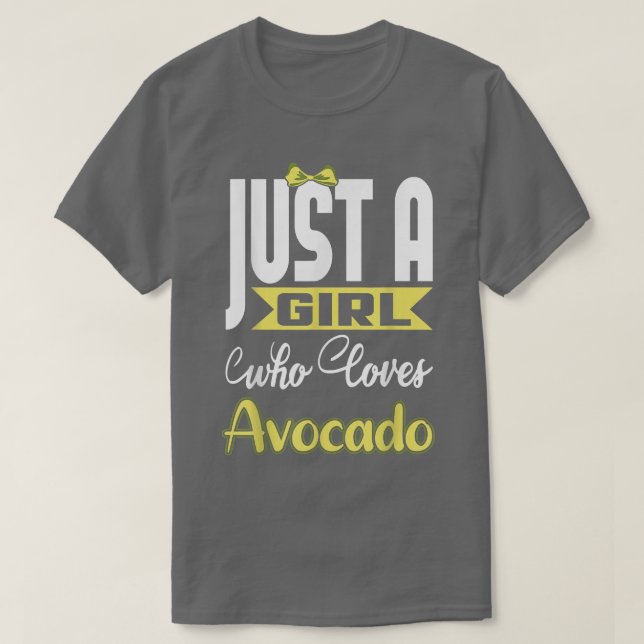 Camiseta Vegan Just A Girl Who Loves Avocado Nutrition Vege (Diseño del anverso)