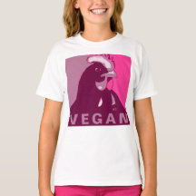 Vegan Kid Pink Pop Art Inspiran Pollo