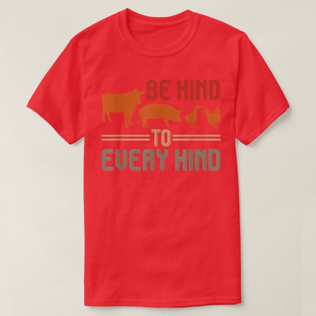 Camiseta Vegan Kindest Para Todos (Diseño del anverso)