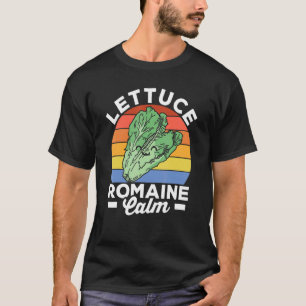 Camiseta Vegan Lettuce Romain Calm Veggie Food Vegetariano