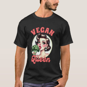Camiseta Vegan Life Vegetariano Brócoli Vegano Basado en Pl