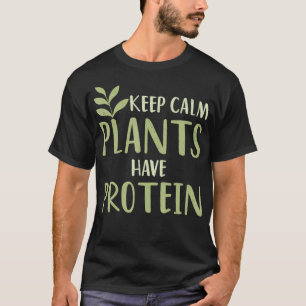 Camiseta Vegan Mantener Las Plantas Tranquilas Con Nuez De 