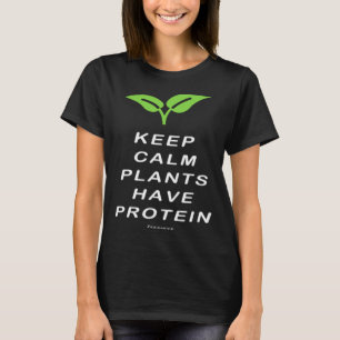 Camiseta Vegan Mantener Las Plantas Tranquilas Con Proteína