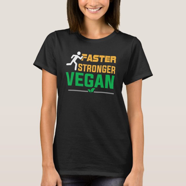 Camiseta Vegan más rápido (Anverso)