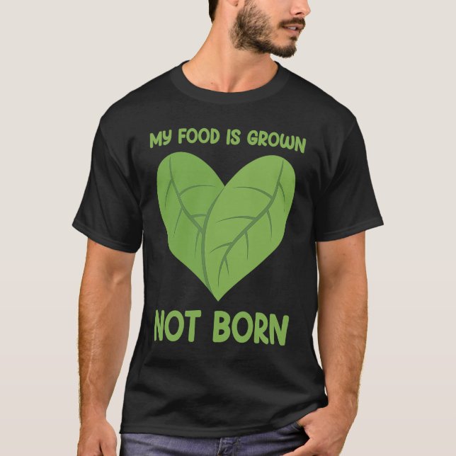 Camiseta Vegan Mi comida no nace 2 (Anverso)