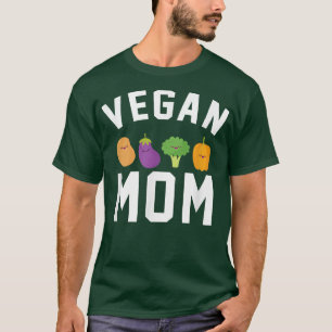 Camiseta Vegan Mom Ethical Pro Vegan Kawaii Veggie Broccoli