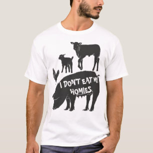 Camiseta Vegan, no me como a mis casas