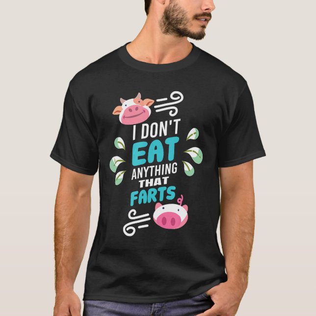 Camiseta Vegan, no me como nada que te burle de la graciosa (Anverso)