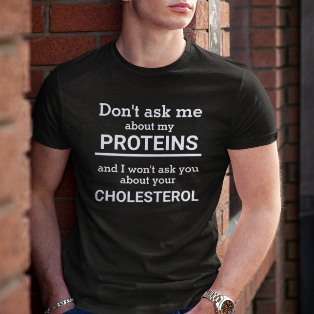 Camiseta Vegan no me preguntes por mi proteína personalizad (Subido por el creador)