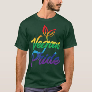 Camiseta Vegan Orgullo Gay Lesbianas LGBT Bandera vegetaria