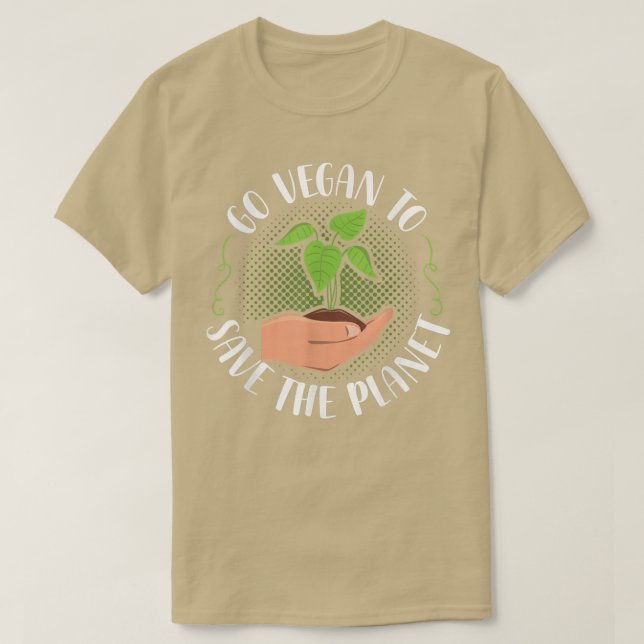 Camiseta Vegan Para Salvar El Planeta Vegetable Dieta (Diseño del anverso)