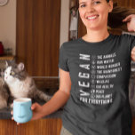 Camiseta Vegan Para Todo Lo Dieta Basada En Plantas<br><div class="desc">Este diseño fue creado a través del arte digital. Puede cambiar el estilo de esta camisa eligiendo Más > bajo la opción de estilo. Se puede personalizar en el área de proporcionar o personalizar eligiendo la opción de hacer clic en el personalizar y cambiando el nombre, las iniciales o las...</div>