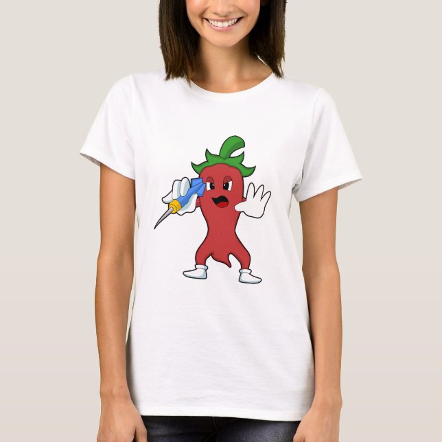 Camiseta Vegan Pepper en Darts con Dart.PNG (Anverso)