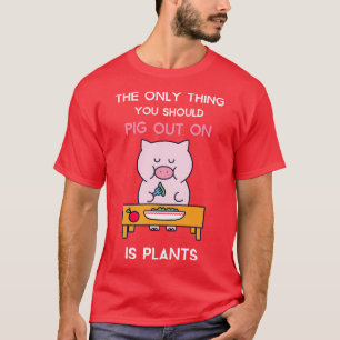 Camiseta Vegan Pig Lover SALIENDO A PLANTAS