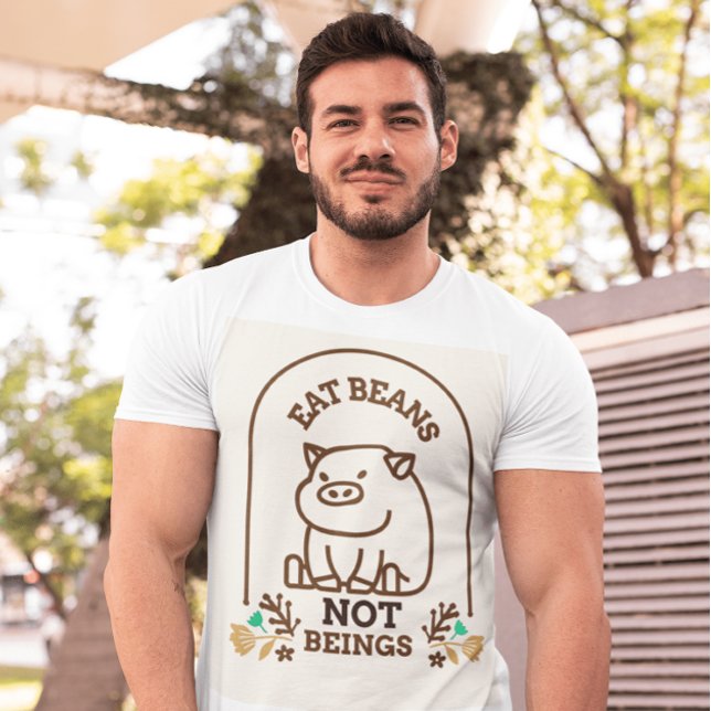 CAMISETA VEGAN PIG T-SHIRTS VEGETARIAN TEES (Subido por el creador)