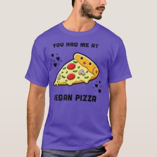 Camiseta Vegan Pizza Funny Foodie Junk Food Avers Vegetari