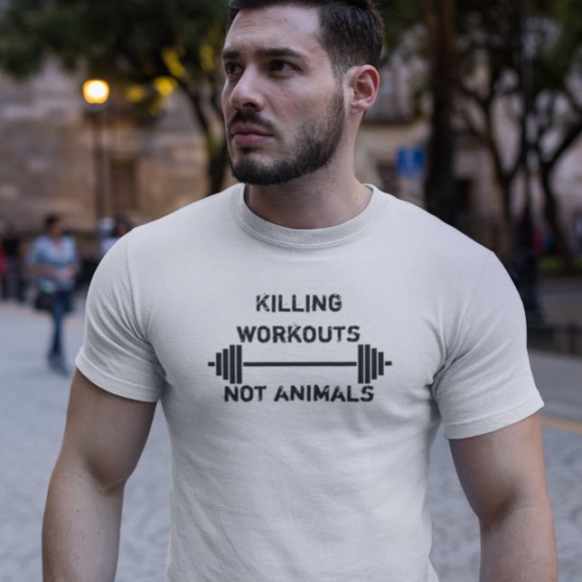 Camiseta Vegan Plant Powered Muscle Weights Vegetariano (Subido por el creador)