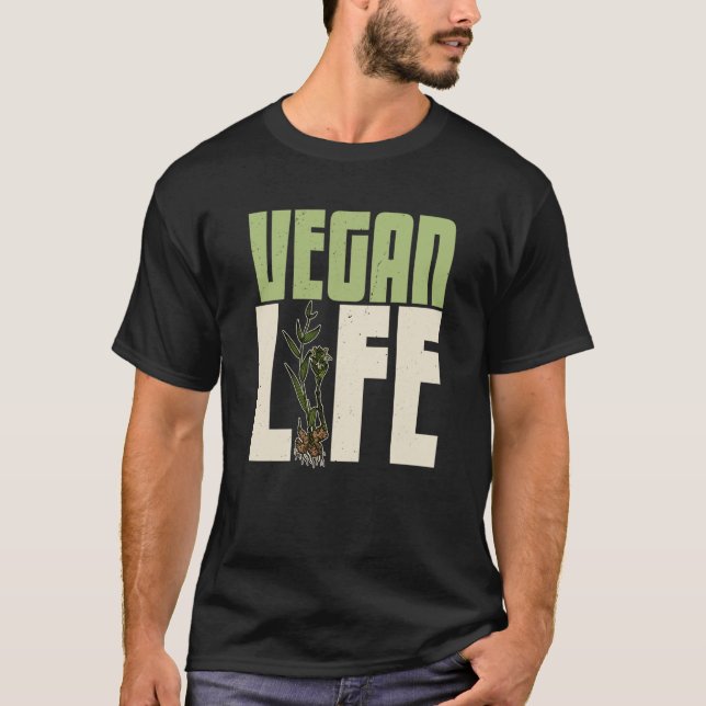Camiseta Vegan plants nutrition greens food Salad Food  5 (Anverso)