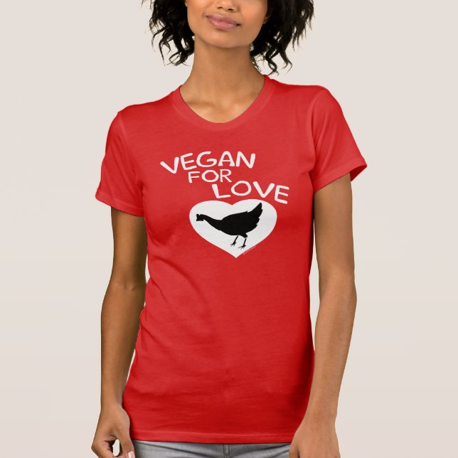 Camiseta Vegan por amor (Anverso)