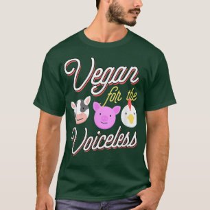 Camiseta Vegan Por La Moda De Cerdo De Vaca Sin Voz