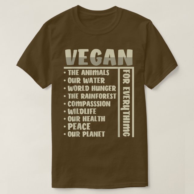 Camiseta Vegan por todo (Diseño del anverso)