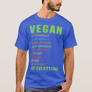 Camiseta Vegan por todo lo maravilloso Vegetario Orgullo Ve