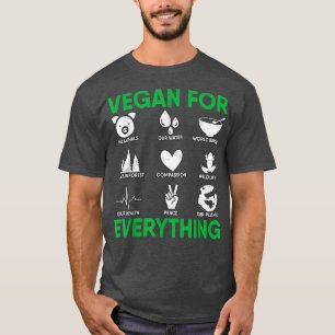 Camiseta Vegan Por Todo Lo Vegetario Vegetariano De Plantas