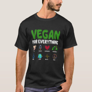 Camiseta Vegan Por Todo Los Animales Planeta Salud Vega