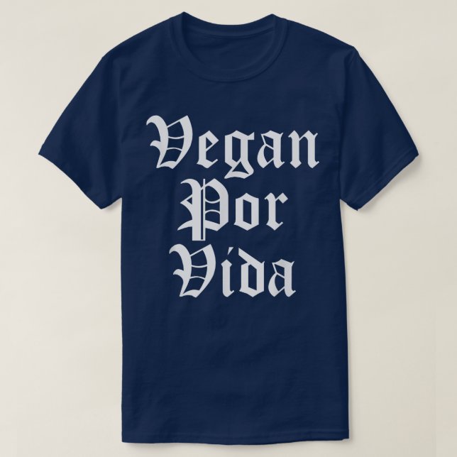 Camiseta Vegan Por Vida Chola Mexicana Chicana Vegana Veget (Diseño del anverso)