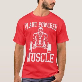 Camiseta Vegan Power Bodybuilding Vegetarian Weightlifter
