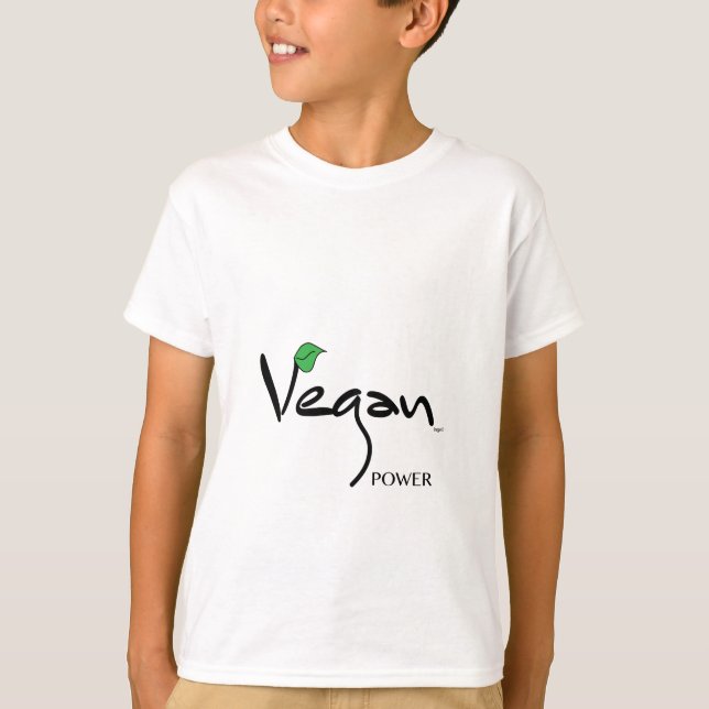 Camiseta Vegan Power con Green Leaf Guay (Anverso)