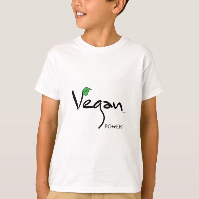 Camiseta Vegan Power con Green Leaf Guay (Anverso)