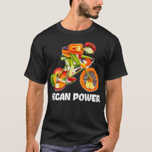 Camiseta Vegan Power Funny Veggie Carreras Ciclista Vegetar