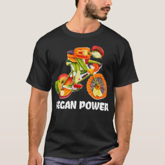 Camiseta Vegan Power Funny Veggie Carreras Ciclista Vegetar