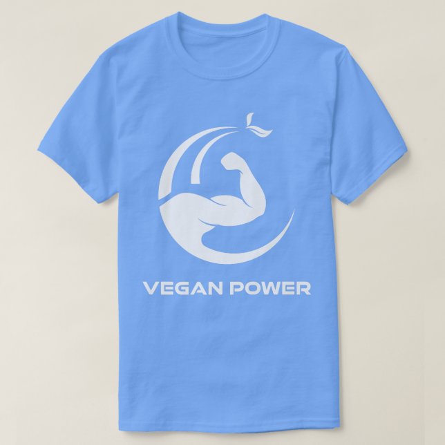 Camiseta Vegan Power Vegan Vegetarian Muscles Bestia En Fit (Diseño del anverso)