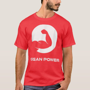 Camiseta Vegan Power Vegan Vegetarian Muscles Bestia En Fit