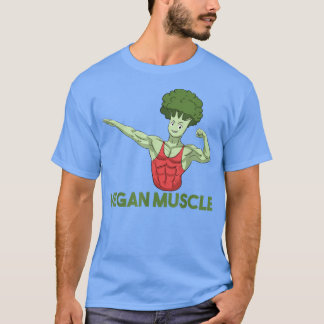 Camiseta Vegan Power Vegetarian Plant Broccoli Bodybuilding