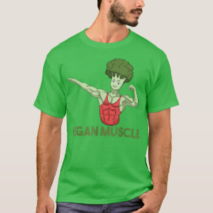 Camiseta Vegan Power Vegetarian Planta Broccoli Bodybuildin