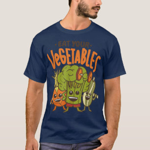 Camiseta Vegan Power Vegetarian Planta Broccoli Bodybuildin