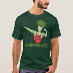 Camiseta Vegan Power Vegetarian Planta Broccoli Bodybuildin