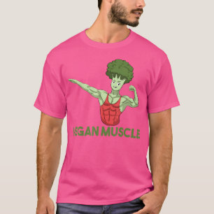 Camiseta Vegan Power Vegetarian Planta Broccoli Bodybuildin
