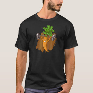 Camiseta Vegan Power Vegetarian Planta Carrot Bodybuilding