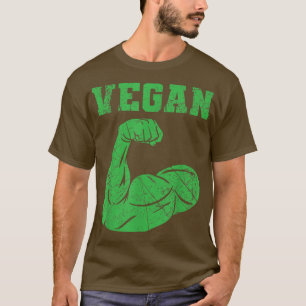Camiseta Vegan Power Vegetarian Planta Músculo Bodybuilding